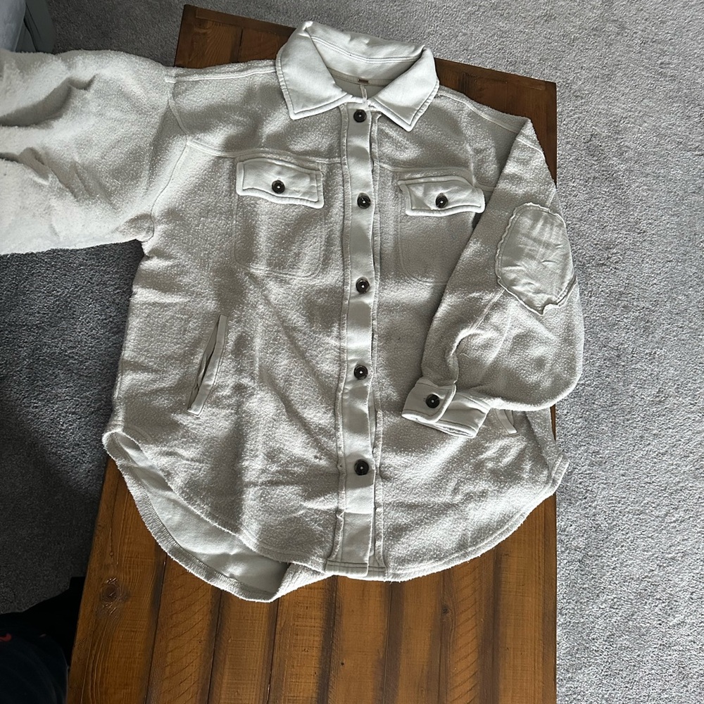 FREE PEOPLE RUBY JACKET IN STONE